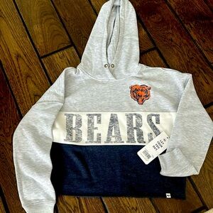NWT   Chicago Bears oversized cropped hoodie